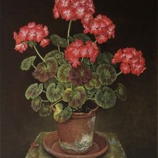 Схема вышивки «цветы в горшке»