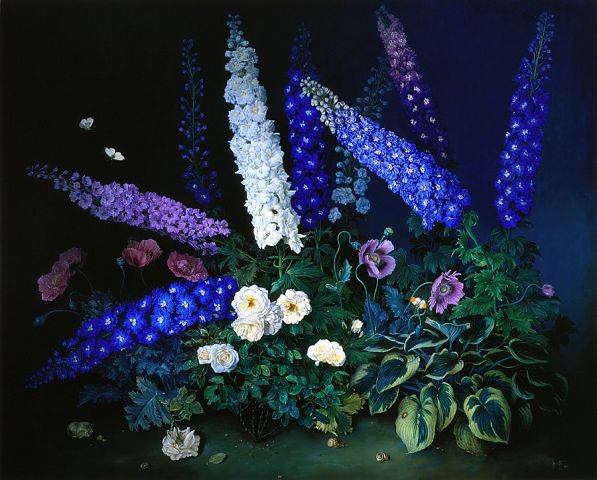 цветы ночью - ночные цветы - оригинал