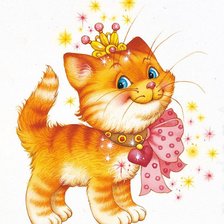 Схема вышивки «котенок»