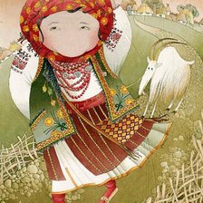 Схема вышивки «Украинка»