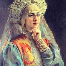 Схема вышивки «Девушка»