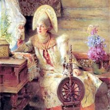 Схема вышивки «Девушка»