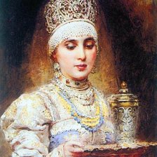 Схема вышивки «Девушка»