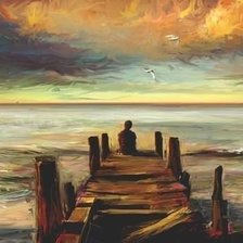 Схема вышивки «Закат»