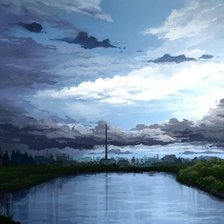 Схема вышивки «Море»