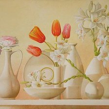 Схема вышивки «Букеты»