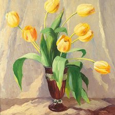 Схема вышивки «Тюльпаны»