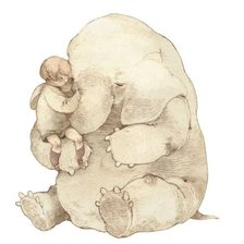 Схема вышивки «Мальчик и слоненок»