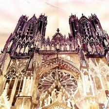 Схема вышивки «Собор парижской Богоматери»