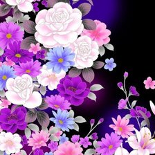 Схема вышивки «Цветы»