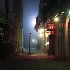 Схема вышивки «Ночной проулок»