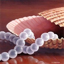 Схема вышивки «Жемчуг и ракушка»