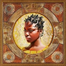 Схема вышивки «Африканская красотка»