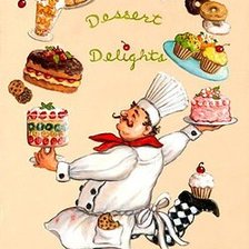 Схема вышивки «Панелька на кухню " весёлый повар"»