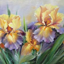 Схема вышивки «Ирисы»