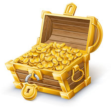 Схема вышивки «Сундучок с золотом»