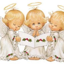 Схема вышивки «ангелочки»