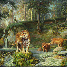 Схема вышивки «на водопой»