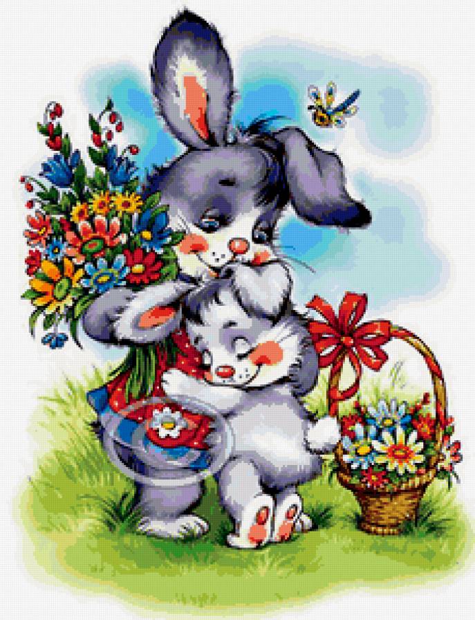 зайки - животные - предпросмотр