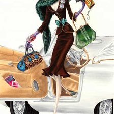 Схема вышивки «Мисс Анорексия 2»