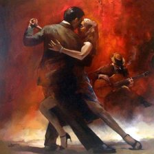 Схема вышивки «Ночное танго»