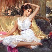 Схема вышивки «Чтение»