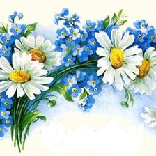 Схема вышивки «ромашки»