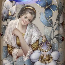 Схема вышивки «женский образ»