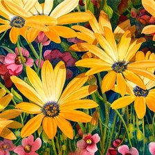 Схема вышивки «Летние цветы»