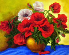 Схема вышивки «Маки»