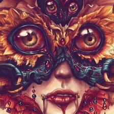 Схема вышивки «лицо»