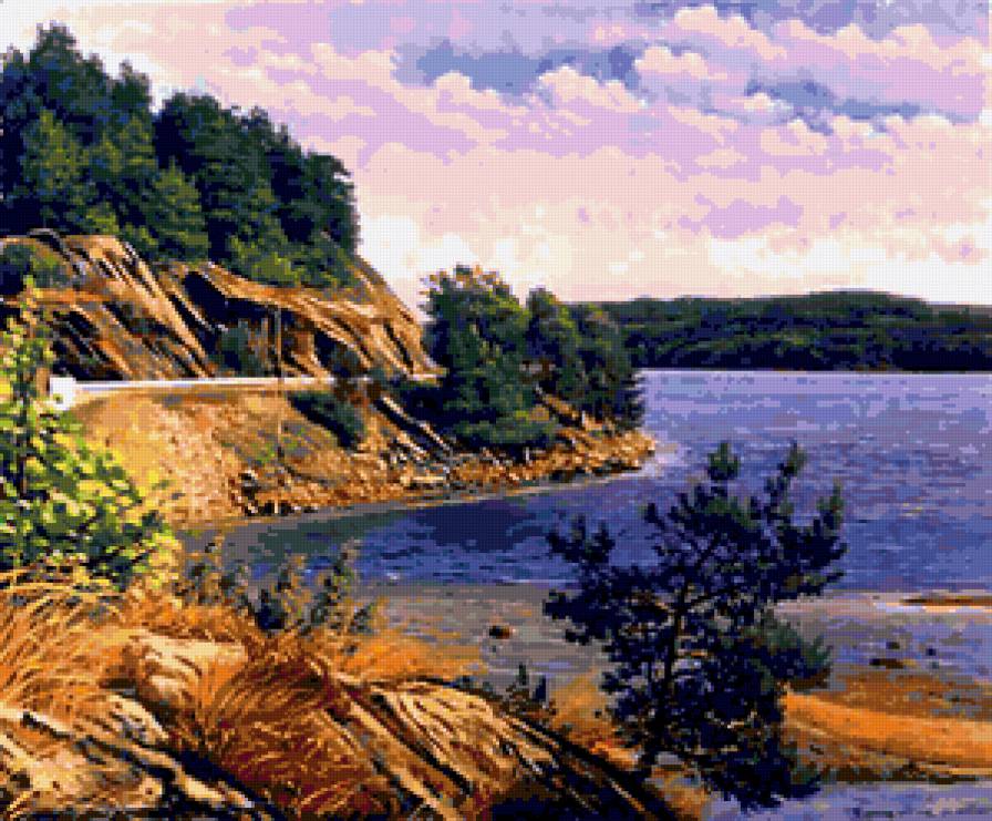 Серия "Пейзажи" - лето, река, пейзаж - предпросмотр