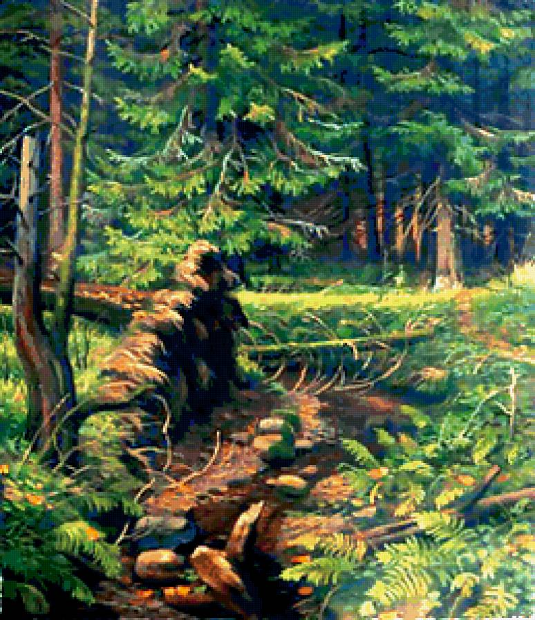 Серия "Пейзажи" - лес, пейзаж, лето - предпросмотр