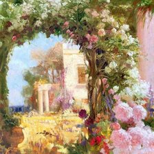 Схема вышивки «Цветочная арка»