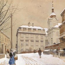 Схема вышивки «городской пейзаж»