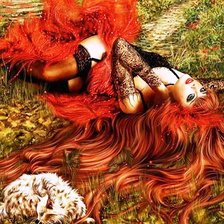 Схема вышивки «с кошкой»