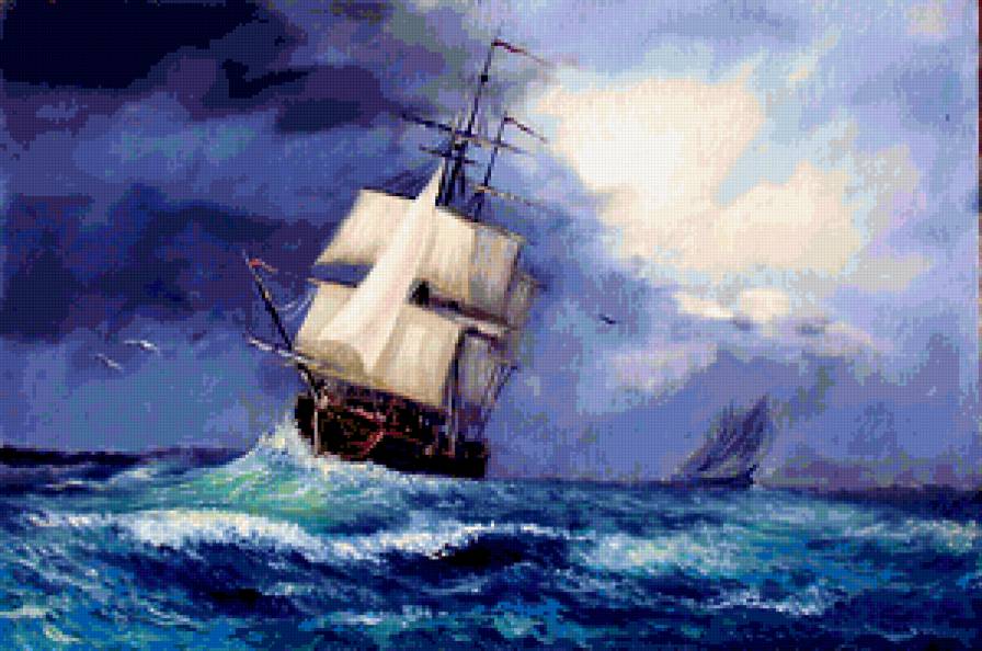 корабли - море, природа, пейзаж, корабли - предпросмотр