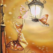 Схема вышивки «бабочки»