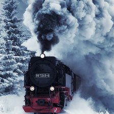 Схема вышивки «Поезд»