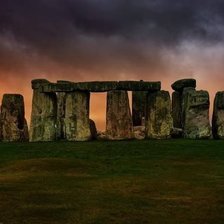 Схема вышивки «Вечер над стоухенджем»