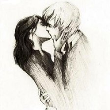 Схема вышивки «KISS»