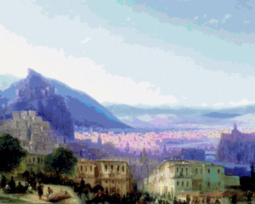 вид Тифлиса - пейзаж, тифлис, города - предпросмотр