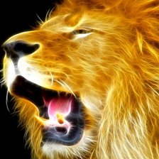 Схема вышивки «ЛЕВ»