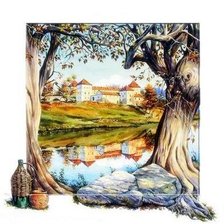 Схема вышивки «Пейзаж»