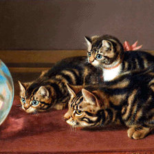 Схема вышивки «Кошки»