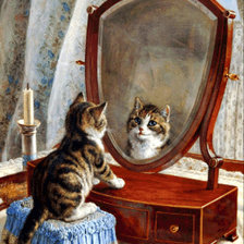 Схема вышивки «Кот»