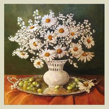 Схема вышивки «ромашки»