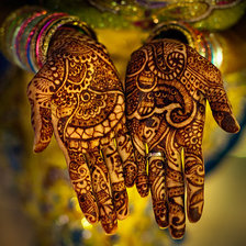 Схема вышивки «руки»