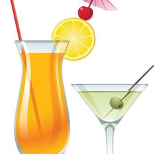 Схема вышивки «коктейли»