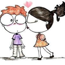 Схема вышивки «влюбленные»